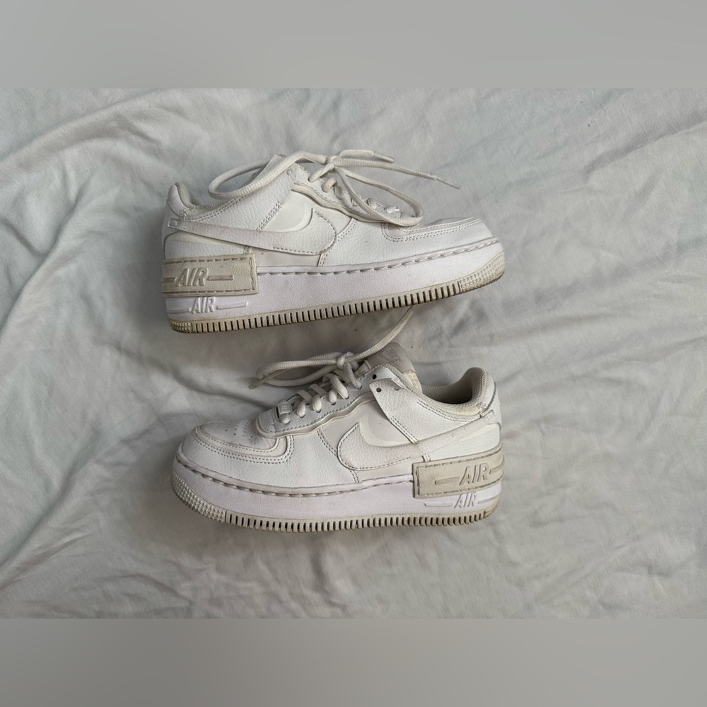 Nike W AF1 Air Force 1 Shadow Triple White Sneakers Shoes Women's 5.5